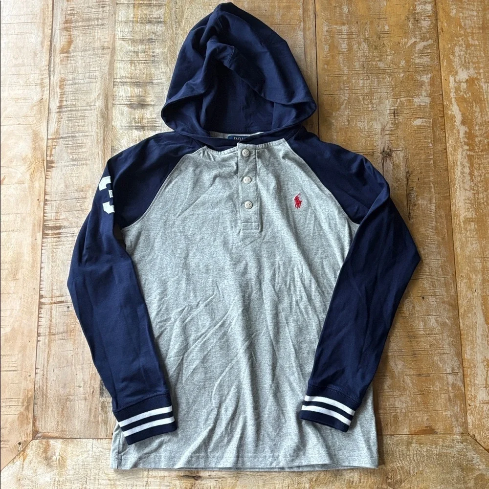 NWOT Ralph Lauren Hoodie and Shirt Set M(10-12)